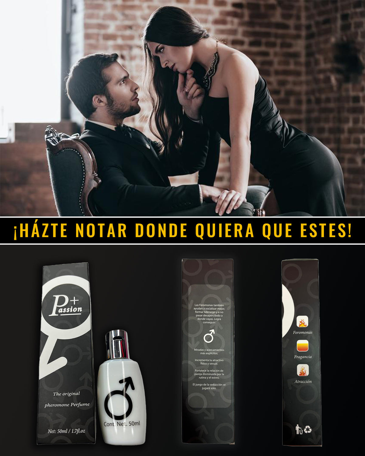 Sensual Perfume con Feromonas para Hombre