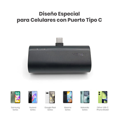 Práctico Power Bank Portátil para Celular