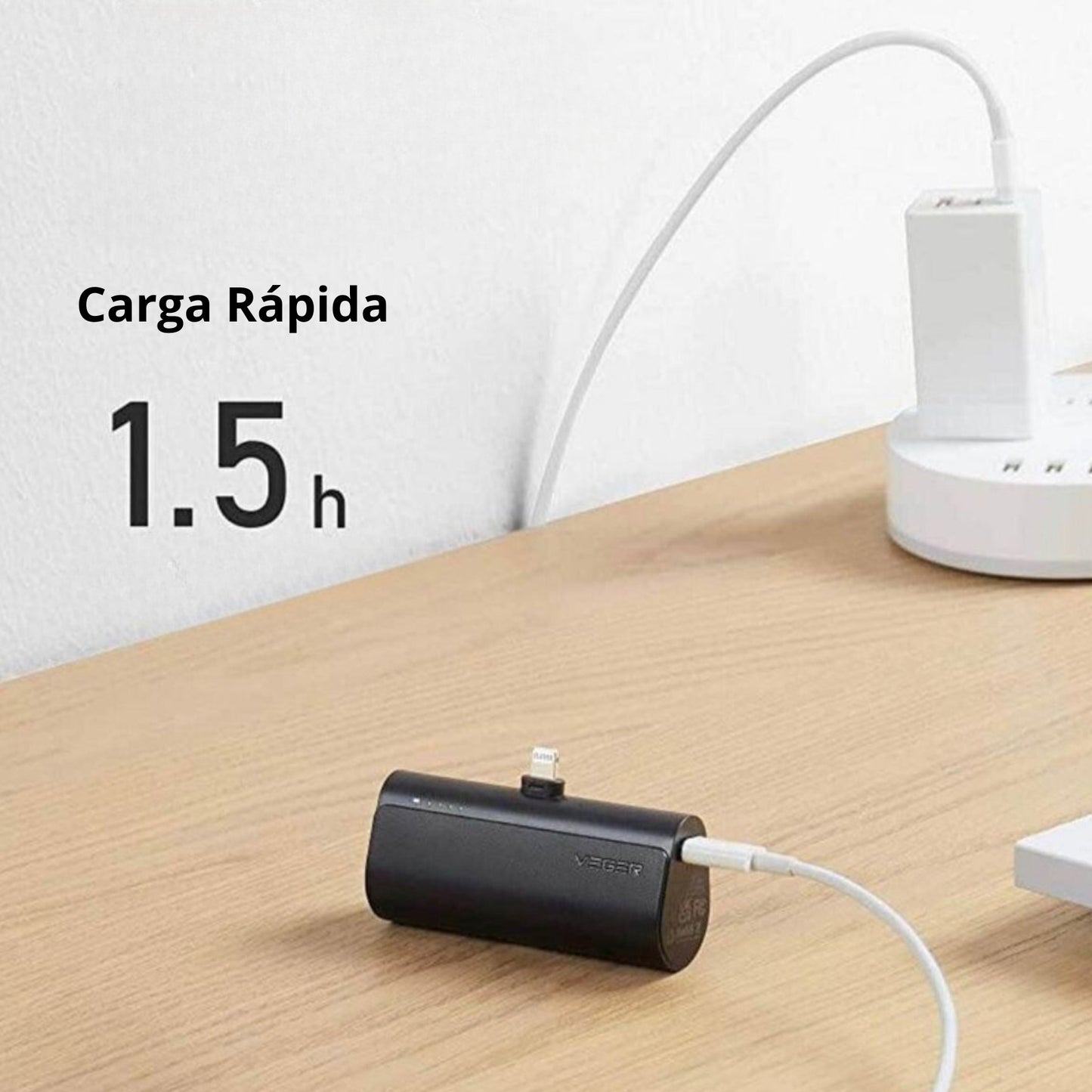 Práctico Power Bank Portátil para Celular