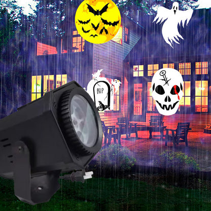 Increíble Proyector Led de Halloween y Navidad