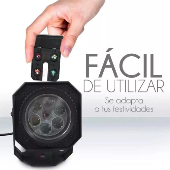 Increíble Proyector Led de Halloween y Navidad