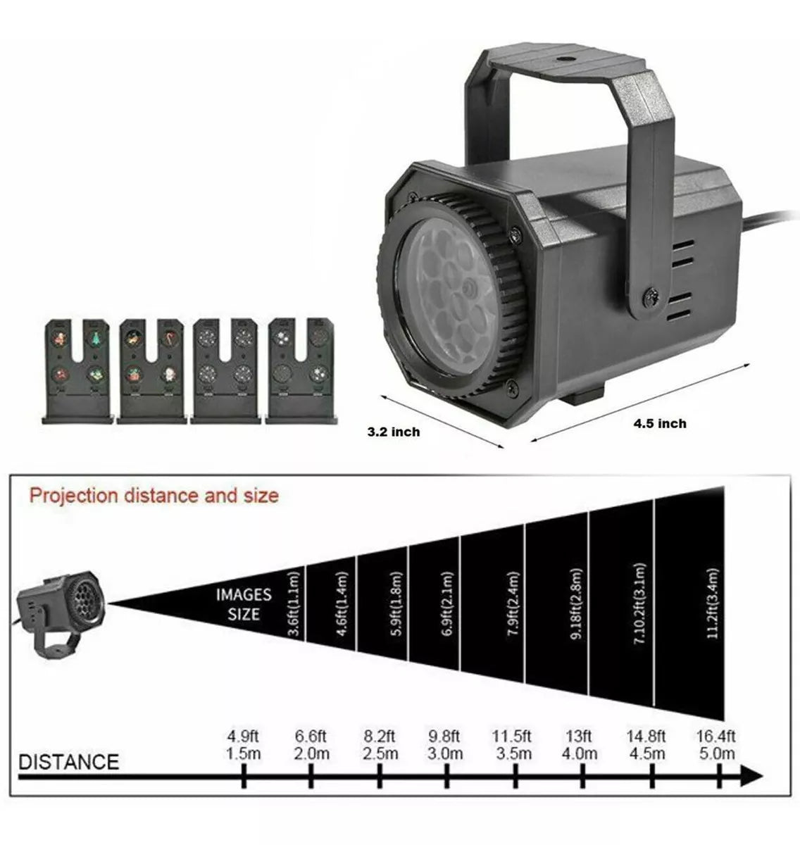 Increíble Proyector Led de Halloween y Navidad