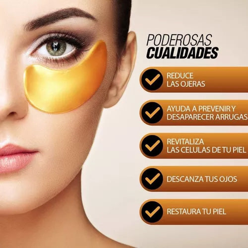 Parches Revitalizantes para Ojos con Colágeno y Ácido Hialurónico