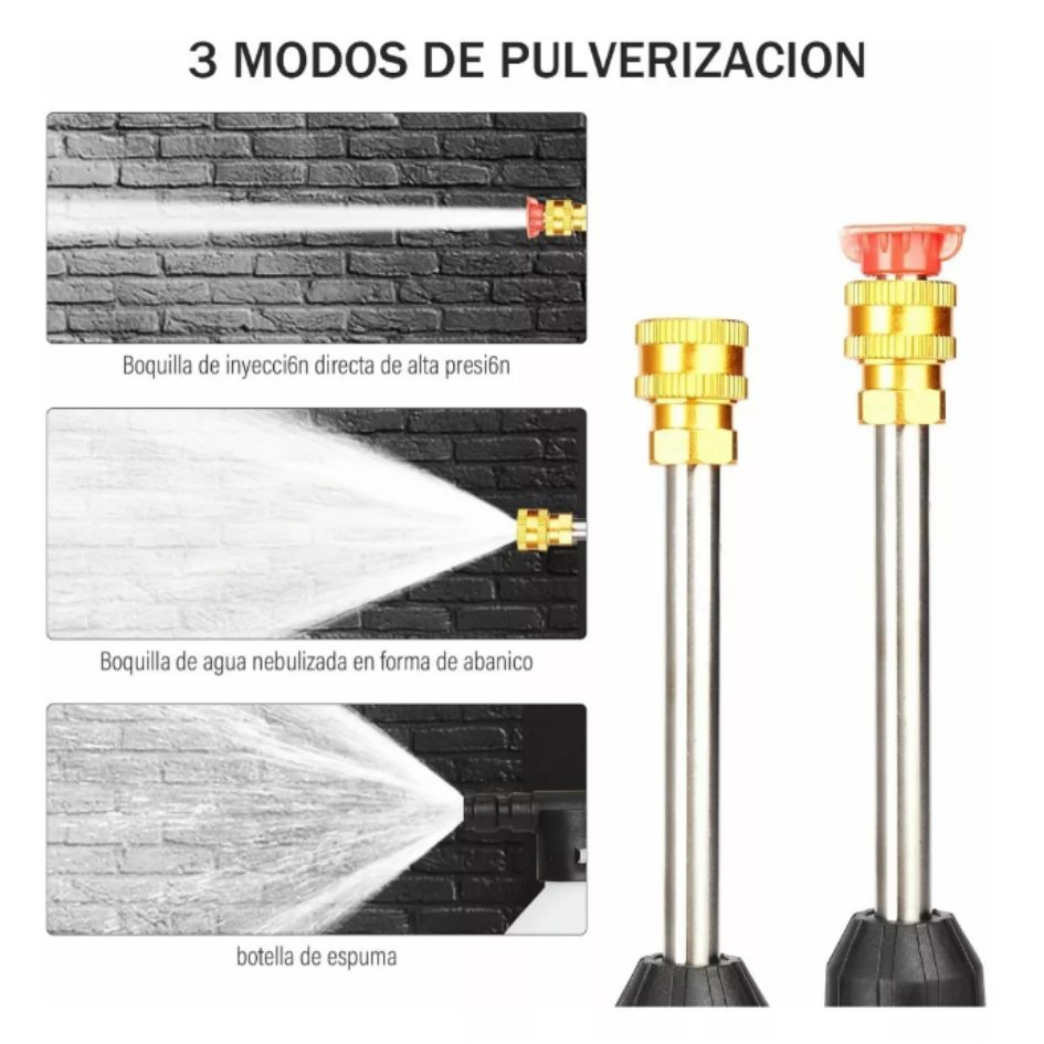 Potente Hidrolavadora Portátil - 1 Batería